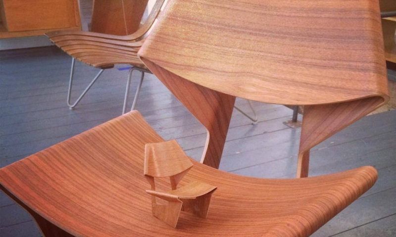 VITRA plywood chairs miniatures for the collector