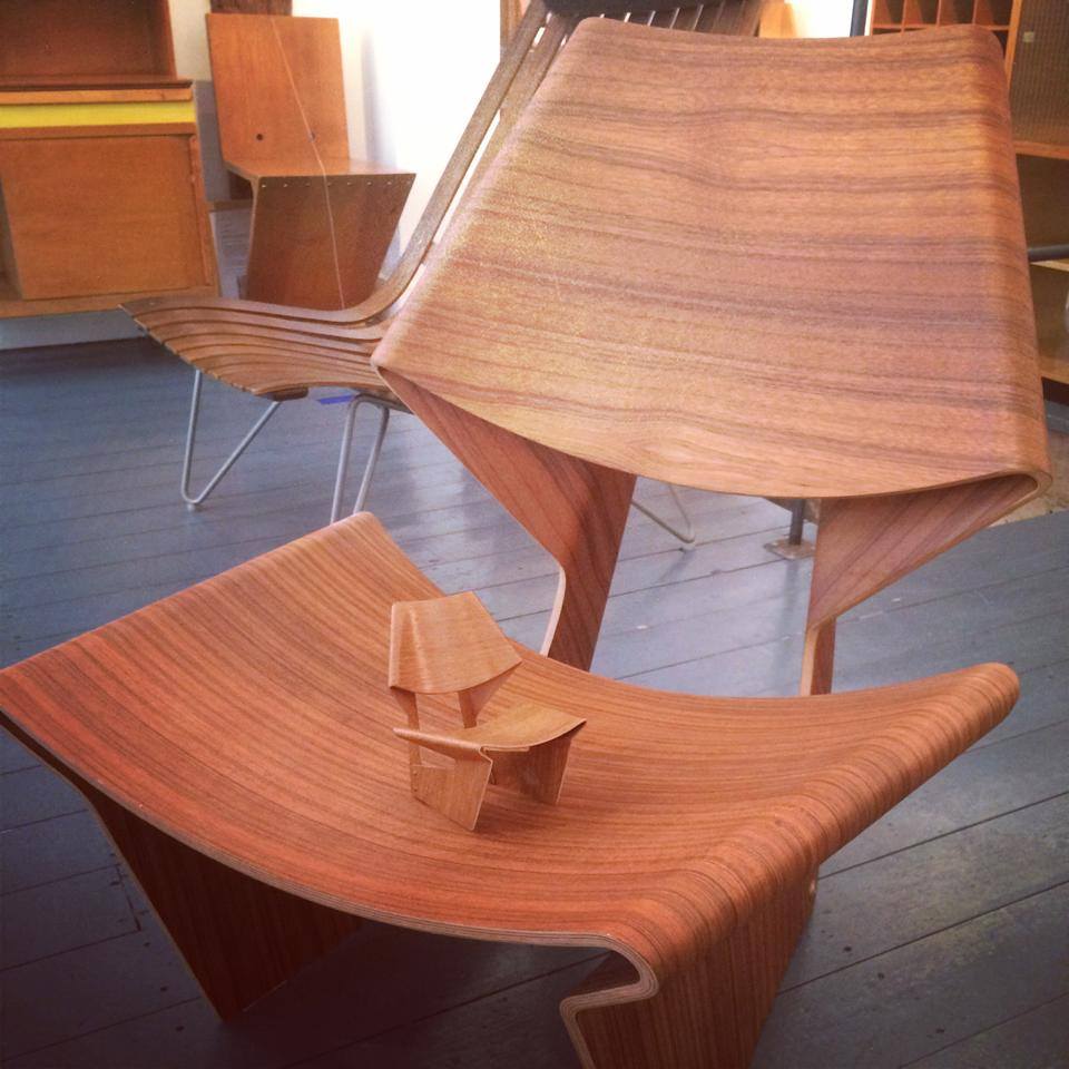 VITRA plywood chairs miniatures for the collector WonderWood