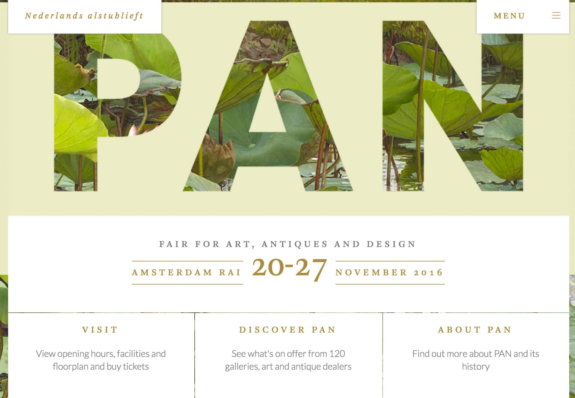PAN Amsterdam 2016